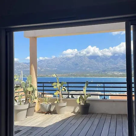Somptueux Duplex Moderne A Calvi - Terrasse, Salon Cosy, Parentales - Fr-1-719-46 شقة